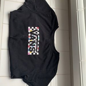 Black vans checkerboard t shirt